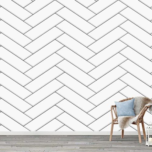 Özelleştirilebilir Herringbone Desenli Duvar Kağıdı