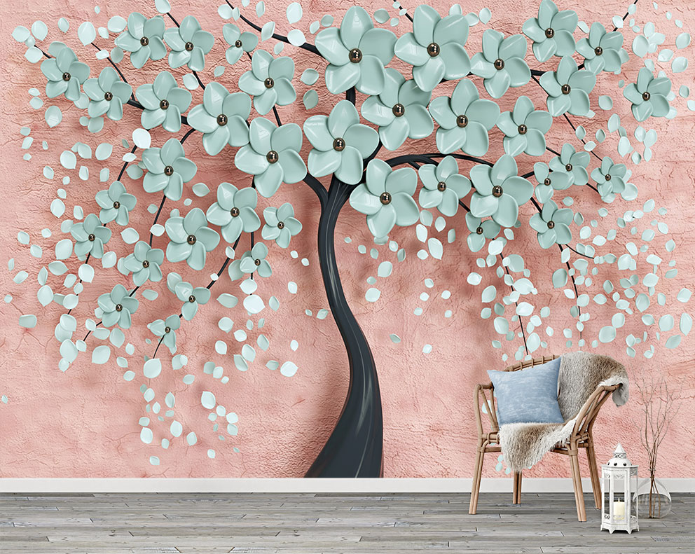 Çiçekli Ağaç Duvar Kağıdı