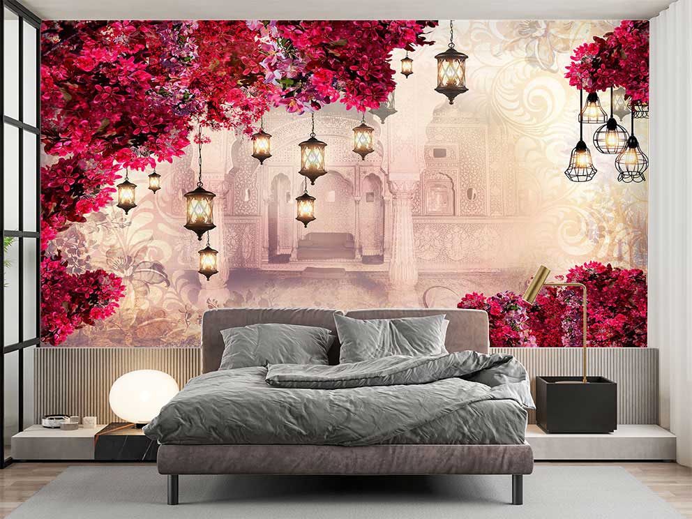 Oriental Mimarili Duvar Kağıdı - Ev Dekorasyonu İçin Şık Postermarketi Seçimi - Görsel 2