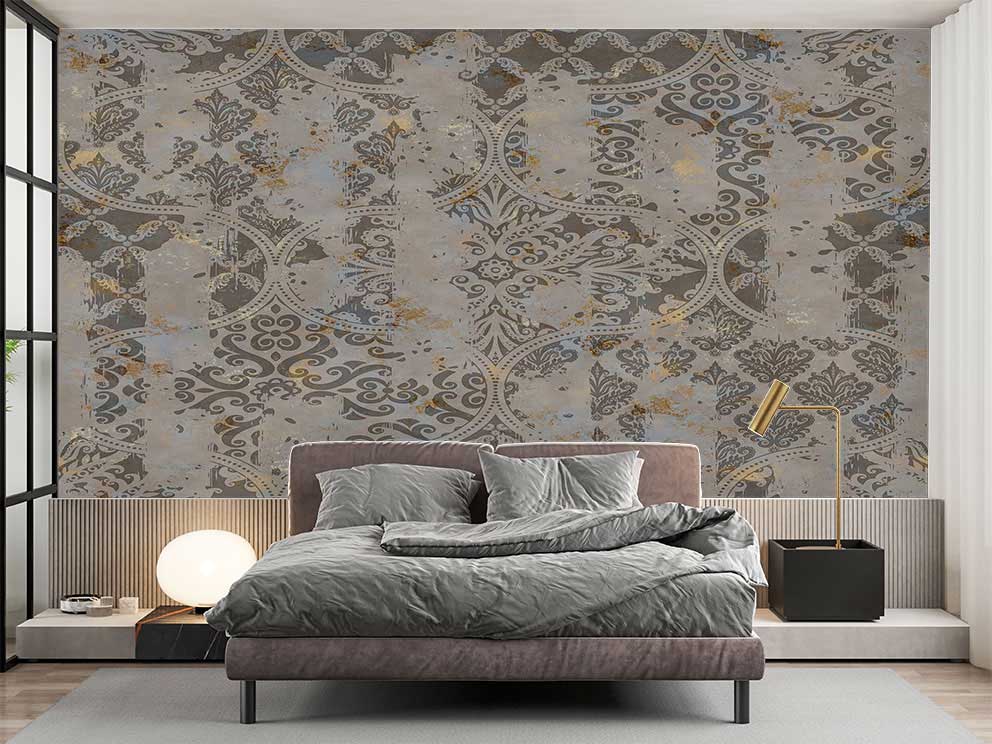 Geometrik Desenli Duvar Kağıdı - Görsel 2