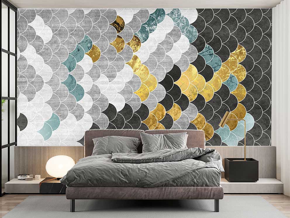 Pullu Görünümlü Duvar Kağıdı - Görsel 2