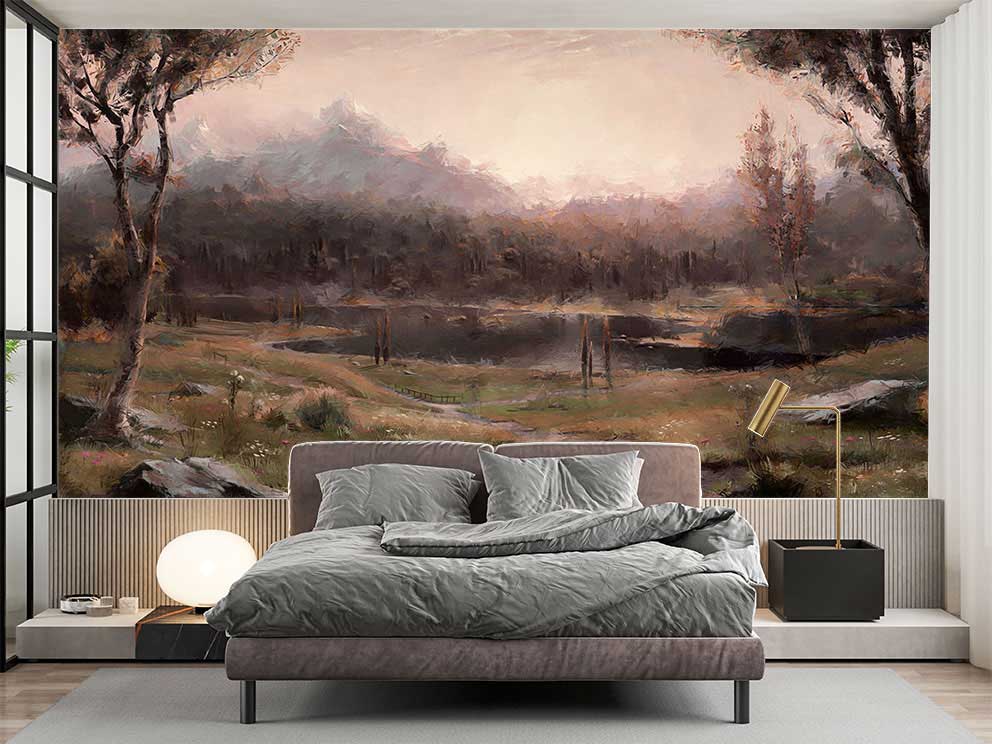 Pastoral Manzara Sanatı Poster Duvar Dekoru – Ev Dekorasyonu için