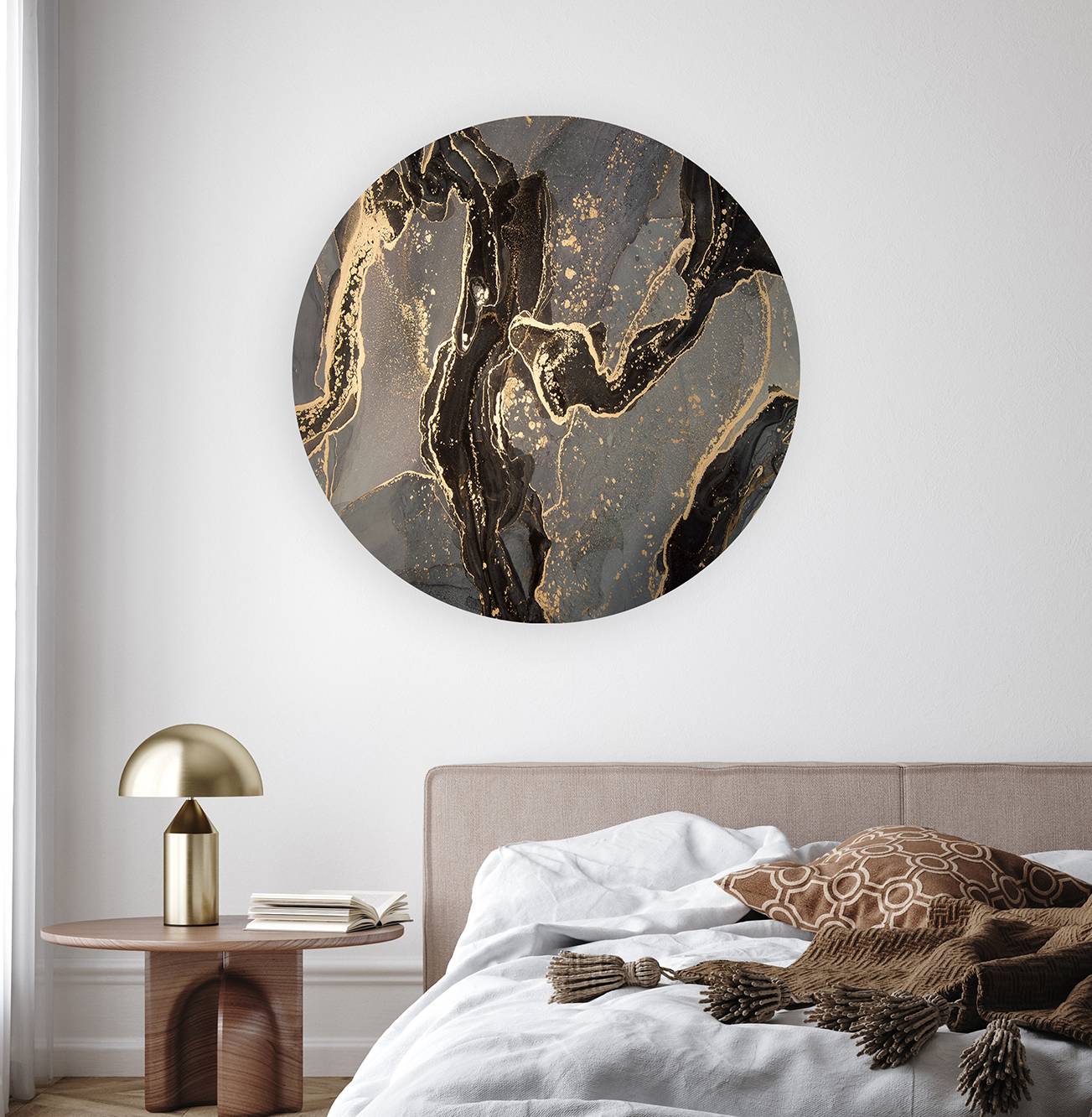 Yuvarlak Mermer Desenli Duvar Kağıdı - Modern Tasarım İçin Şık Seçenek - Görsel 8