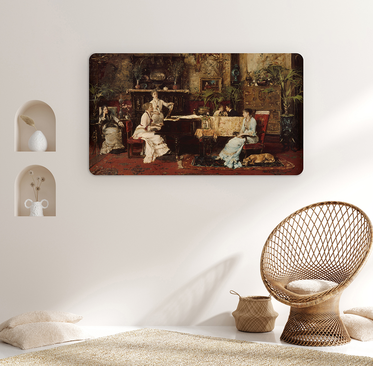 Klasik Sanat İç Mekan Duvar Kağıdı - Eski Zamanlar ve Zarif Atmosfer