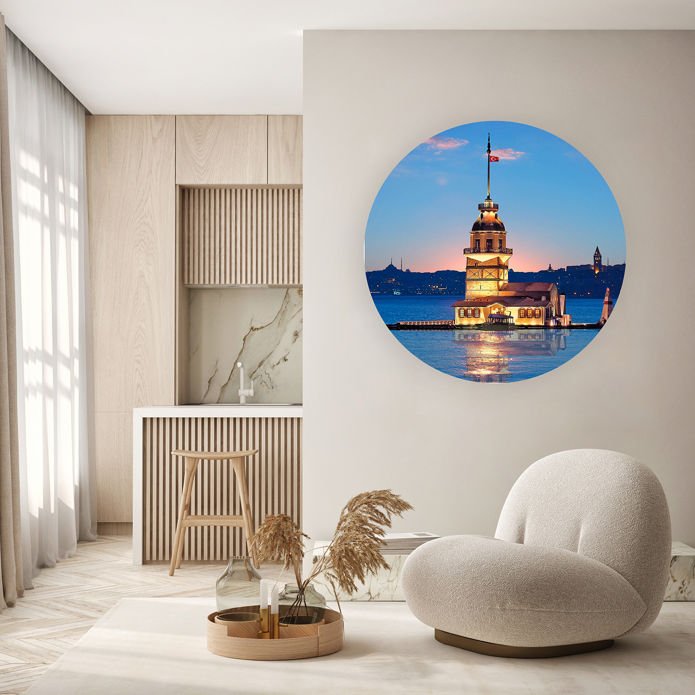 Kız Kulesi Manzaralı Duvar Kağıdı - Modern ve Şık Tasarım - Görsel 5