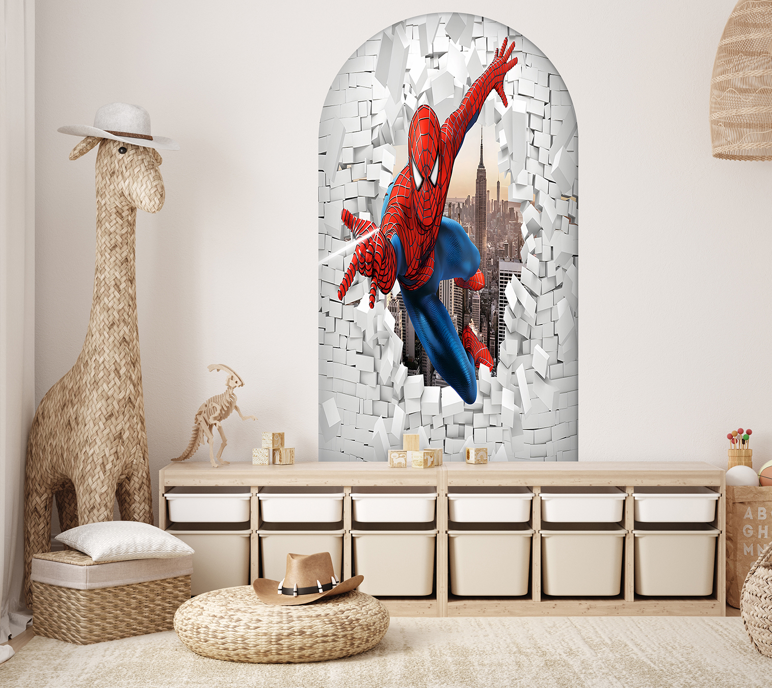 Spider-Man Duvar Kağıdı - Çocuk Odası Aksiyon Dekoru