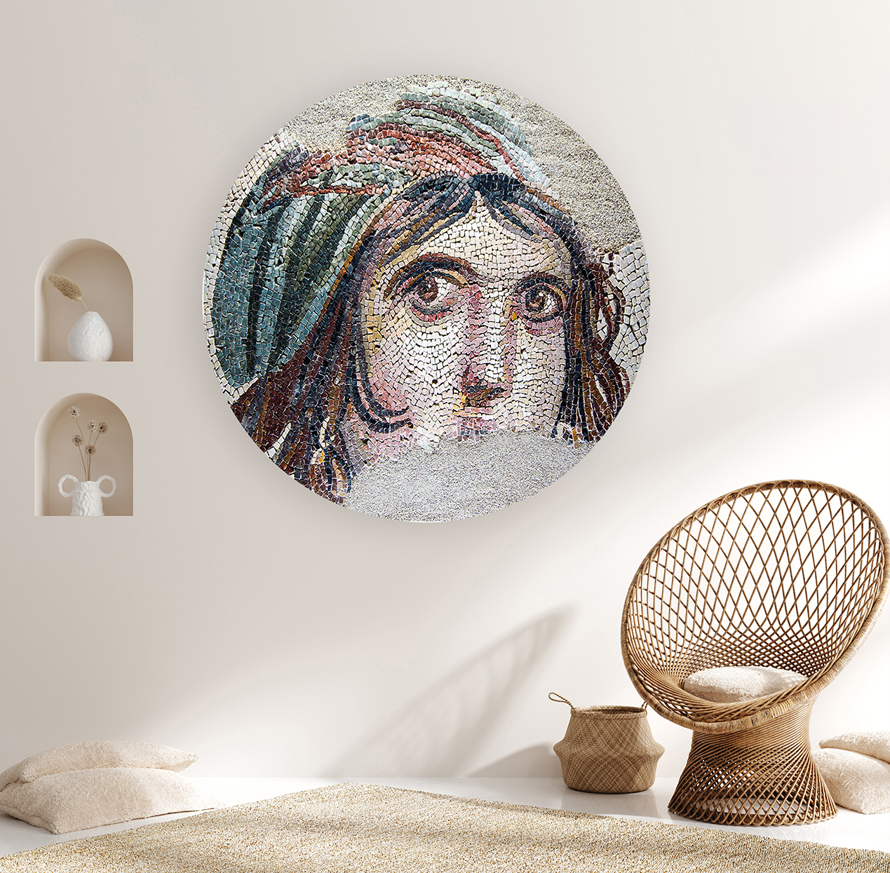Yuvarlak Desenli Duvar Kağıdı - Modern ve Şık Tasarım