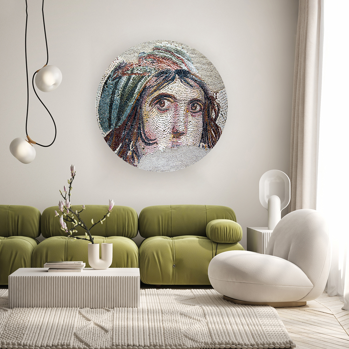 Yuvarlak Desenli Duvar Kağıdı - Modern ve Şık Tasarım - Görsel 6