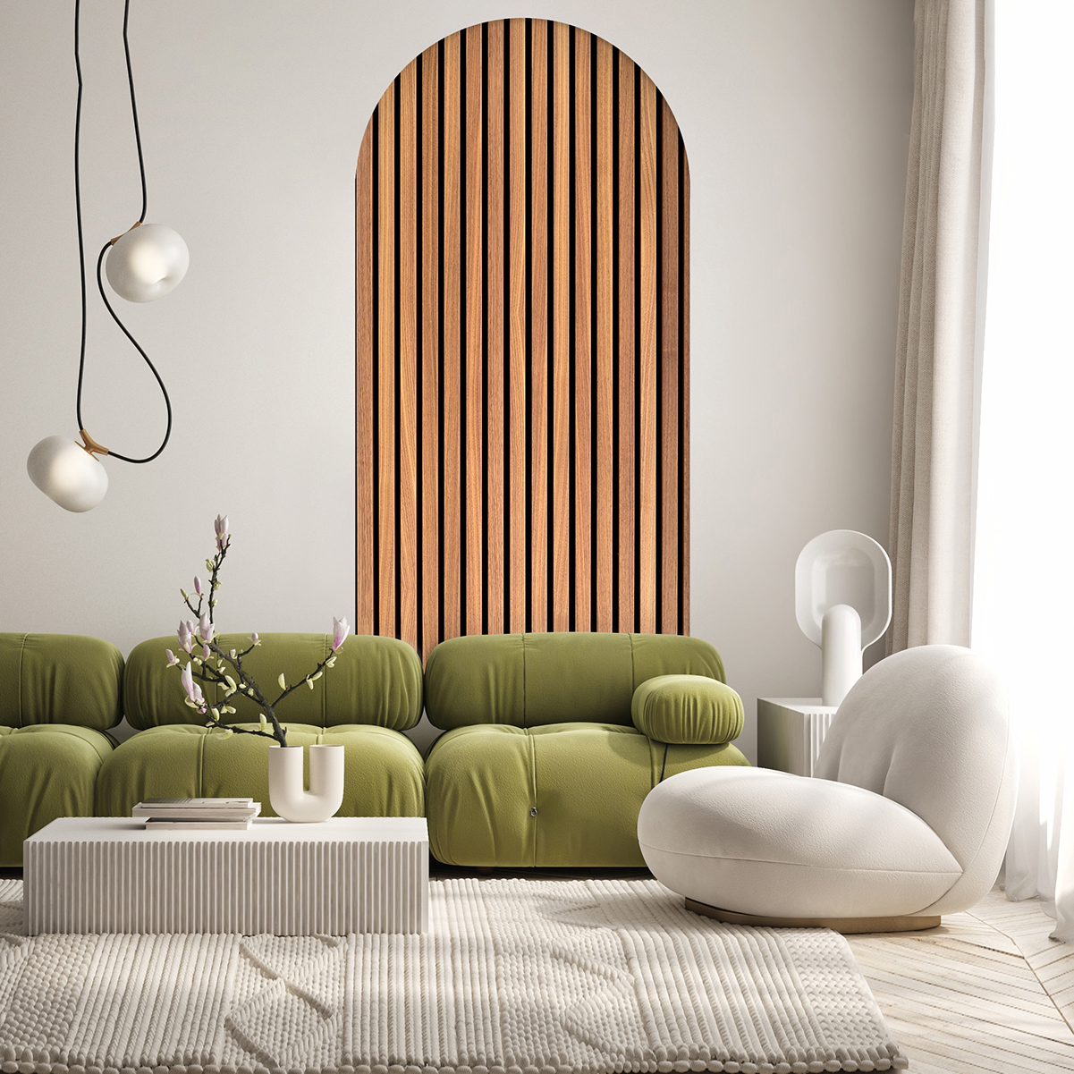 Ahşap Çizgili Duvar Kağıdı – Soy Yapıştır Modern Tasarım - Görsel 3