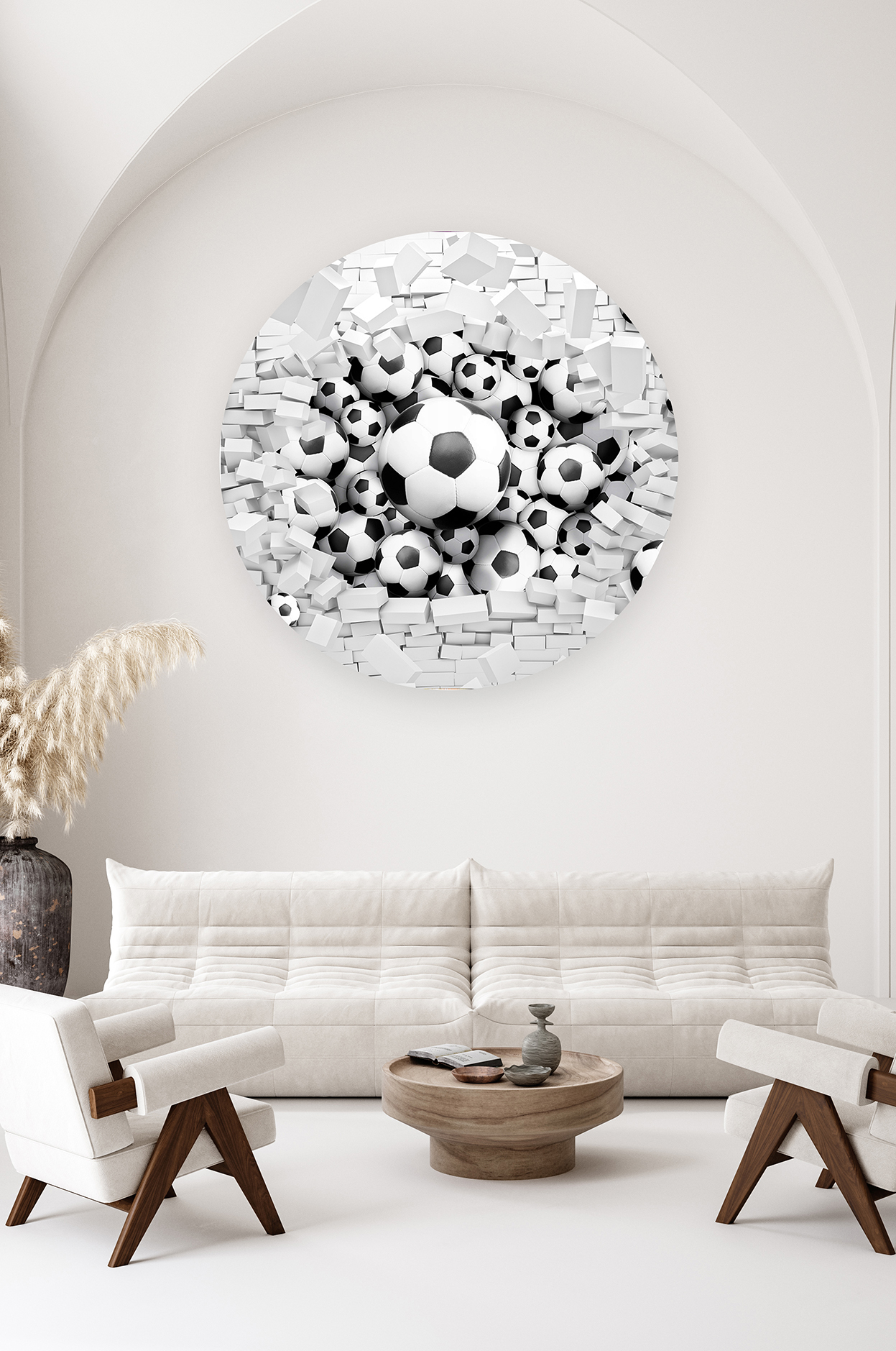 Futbol Topları Duvar Kağıdı - Modern ve Şık Tasarım - Görsel 2
