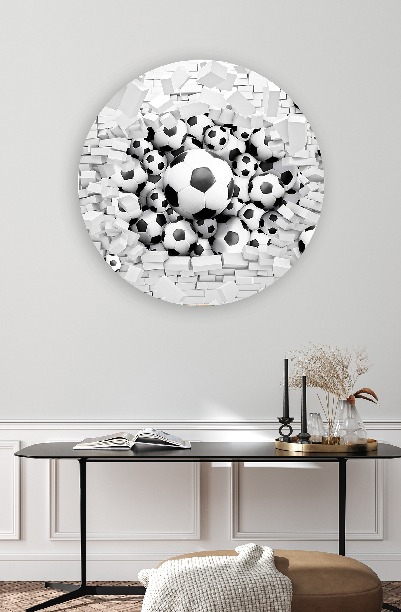 Futbol Topları Duvar Kağıdı - Modern ve Şık Tasarım - Görsel 4