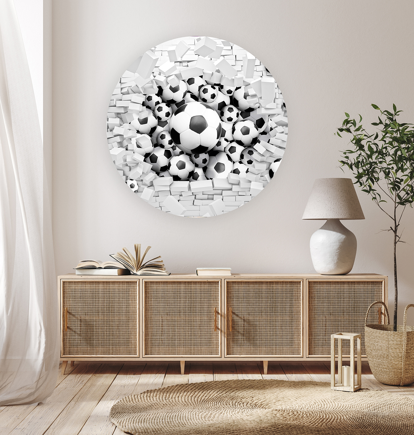Futbol Topları Duvar Kağıdı - Modern ve Şık Tasarım - Görsel 7