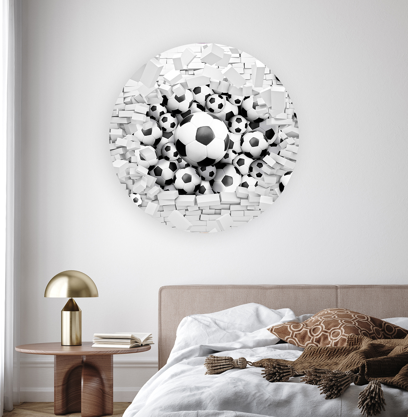 Futbol Topları Duvar Kağıdı - Modern ve Şık Tasarım - Görsel 8