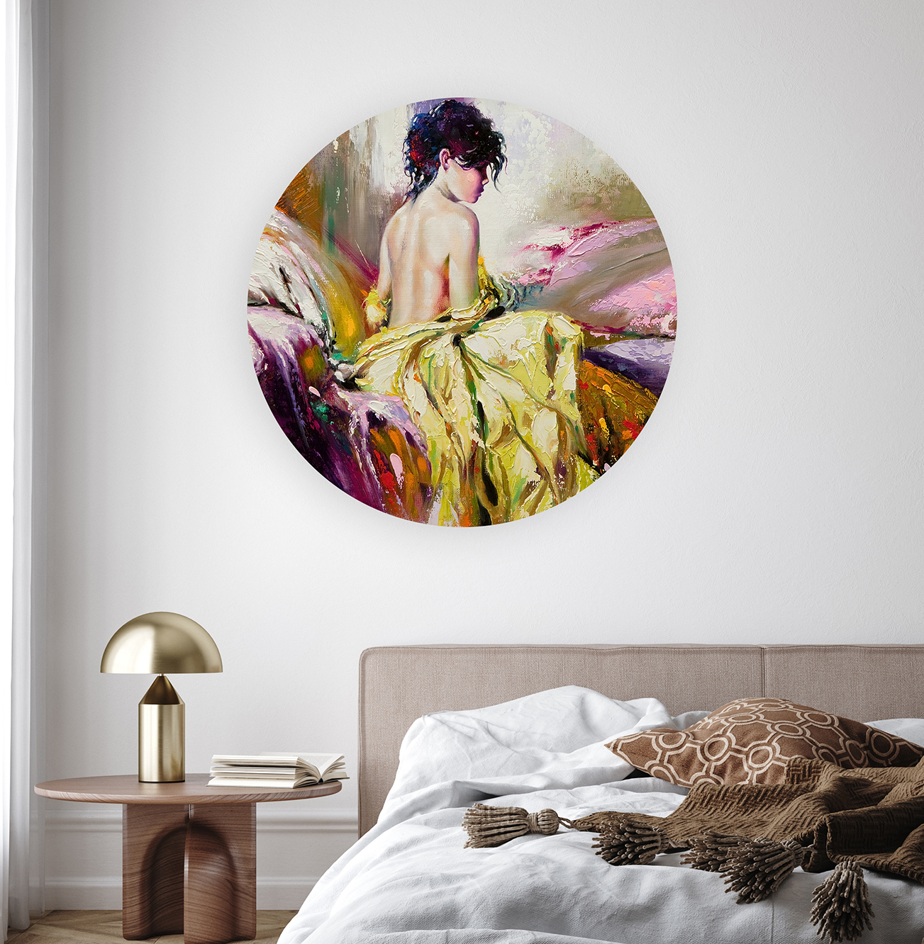 Sırtı Dönük Kadın Figürü Duvar Kağıdı - Renkli ve Modern Tasarım - Görsel 8