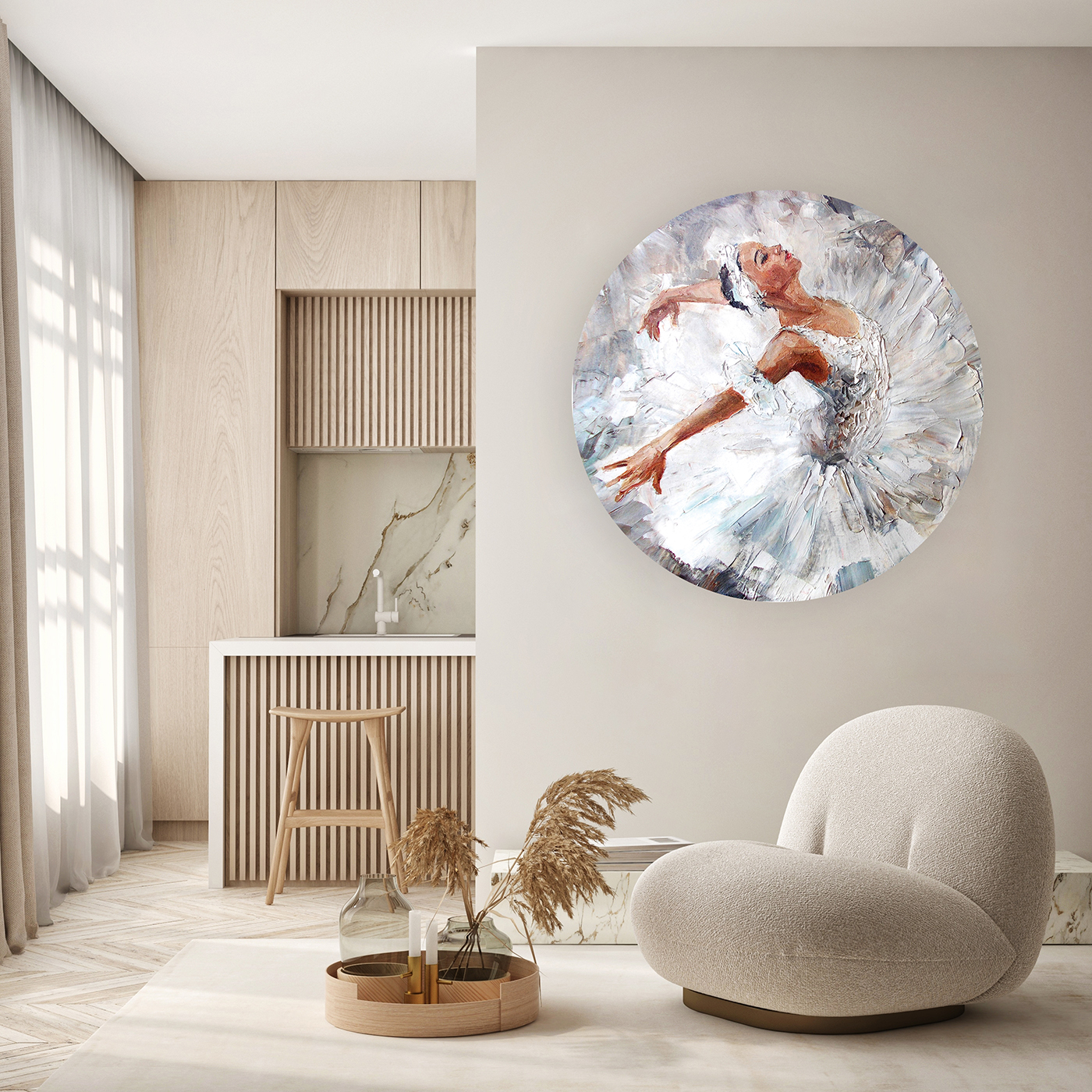 Balerin Tablosu Duvar Kağıdı - Modern ve Zarif Tasarım - Görsel 5