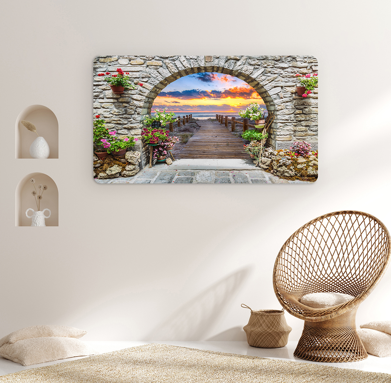 Taş Kemer ve Yürüyüş Yolu - Huzur Verici Duvar Kağıdı