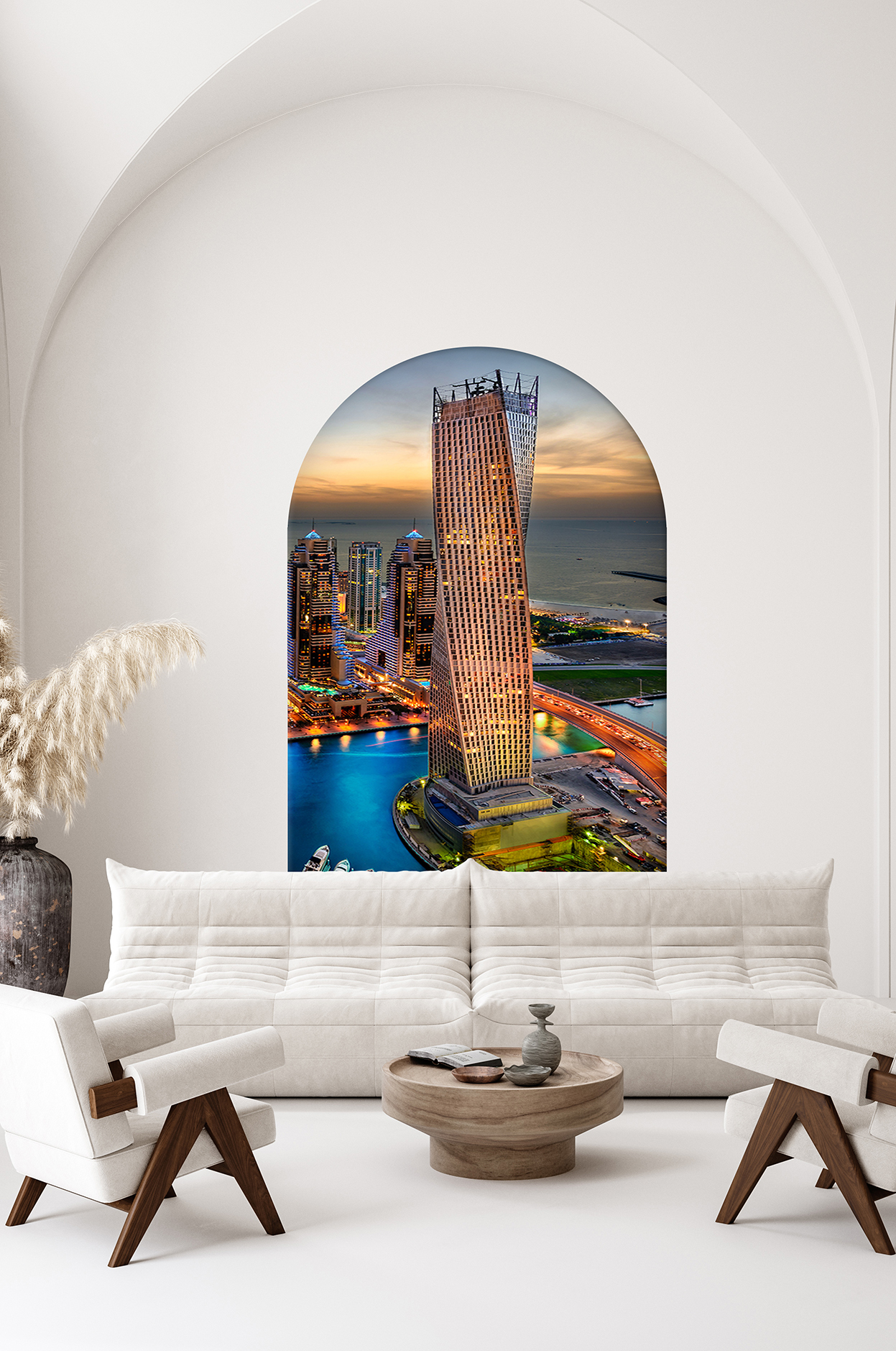 Modern Şehir Manzaralı Duvar Kağıdı - Benzersiz Gökdelen Tasarımı - Görsel 2
