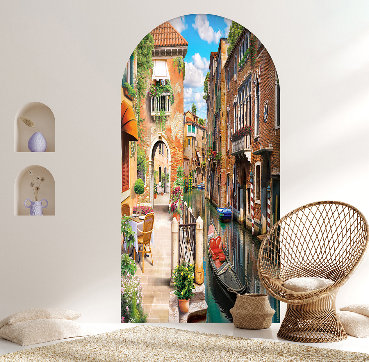 Venedik Kanalı Manzaralı Duvar Kağıdı - Modern Tasarım - Görsel 6