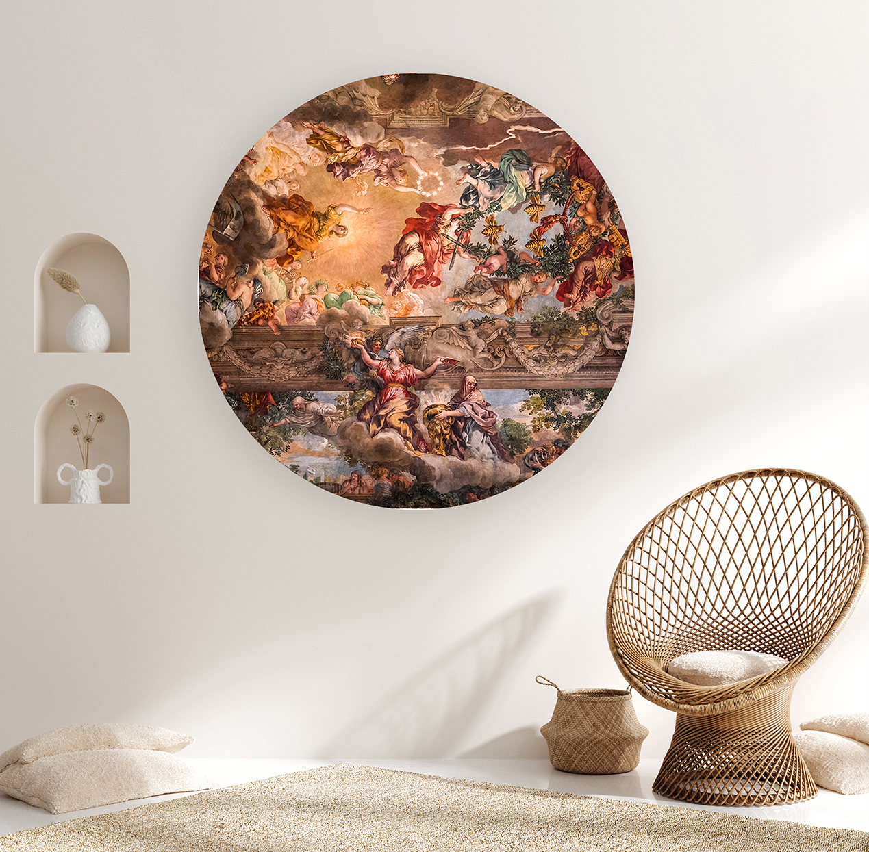 Barok Sanat Duvar Kağıdı - Mitolojik Tasarım