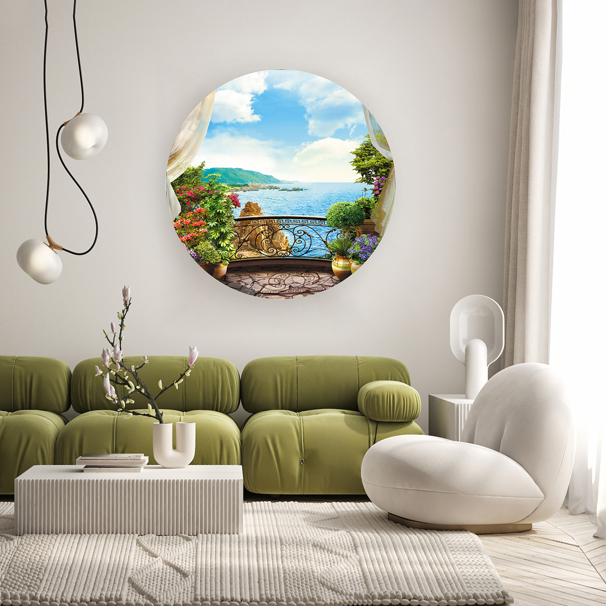 Deniz Manzaralı Balkon Duvar Kağıdı – Ferah ve Modern Tasarım - Görsel 7