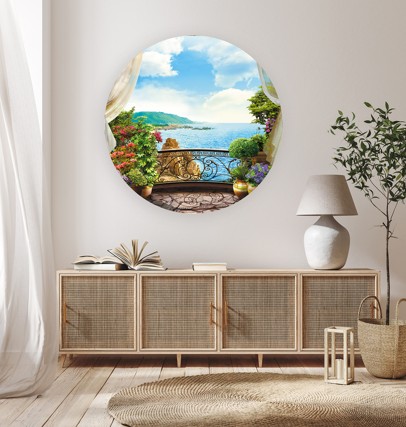 Deniz Manzaralı Balkon Duvar Kağıdı – Ferah ve Modern Tasarım - Görsel 6