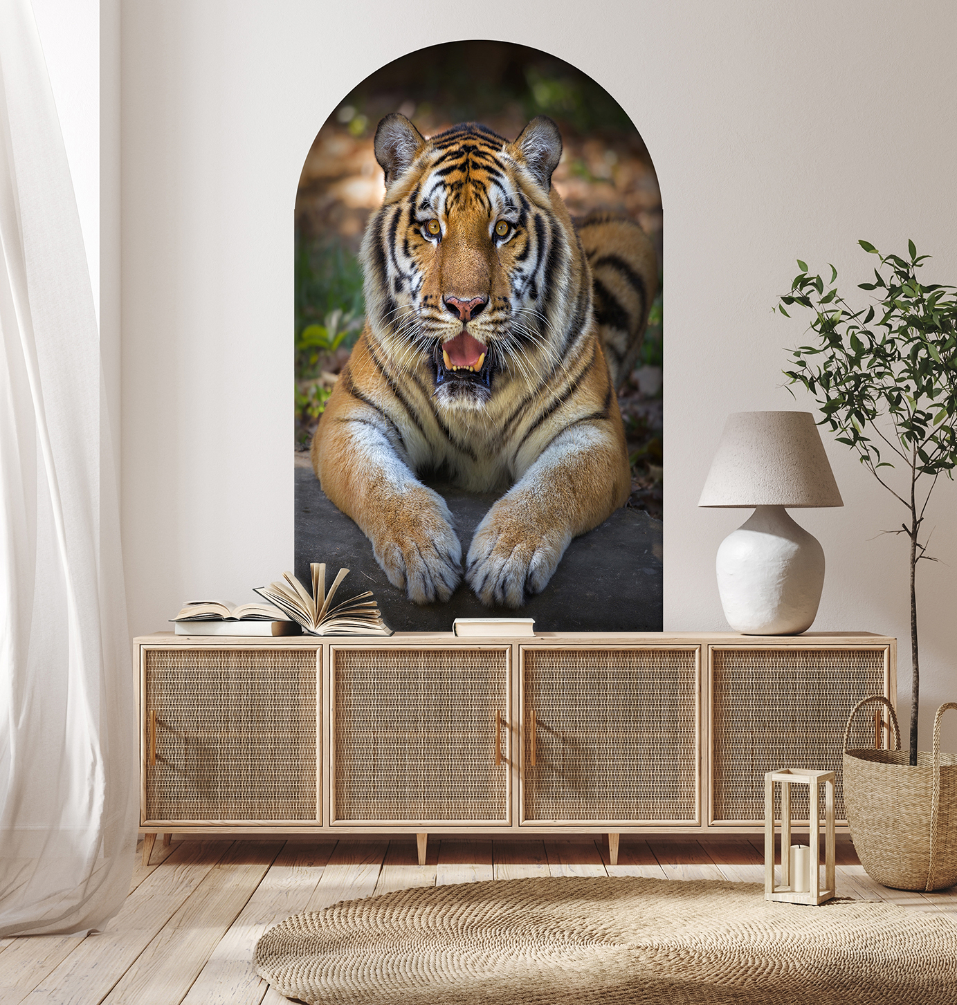 Yatan Kaplan Duvar Kağıdı – Vahşi Yaşam Tasarımı