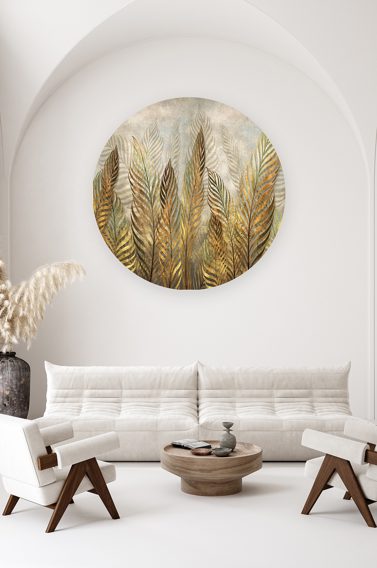 Tropikal Yapraklar ve Doğal Dokular Temalı Duvar Kağıdı - Doğal Tasarım - Görsel 2