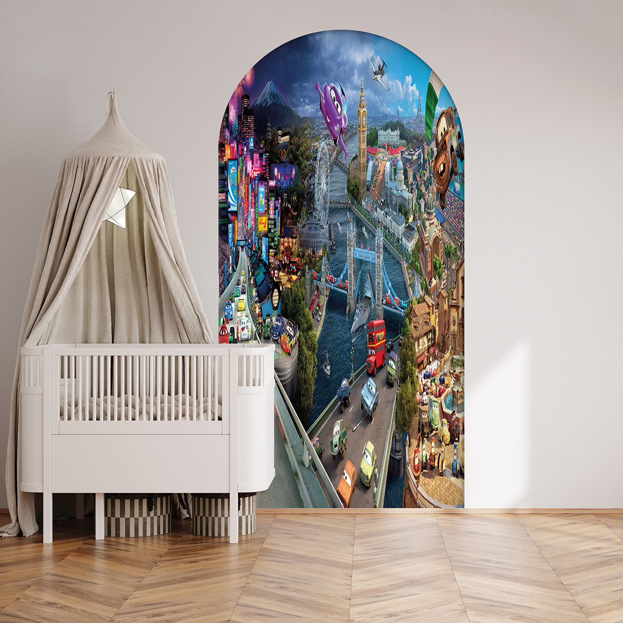 Şehir Manzaralı 3D Duvar Kağıdı - Modern Çocuk Odası Dekoru - Görsel 3