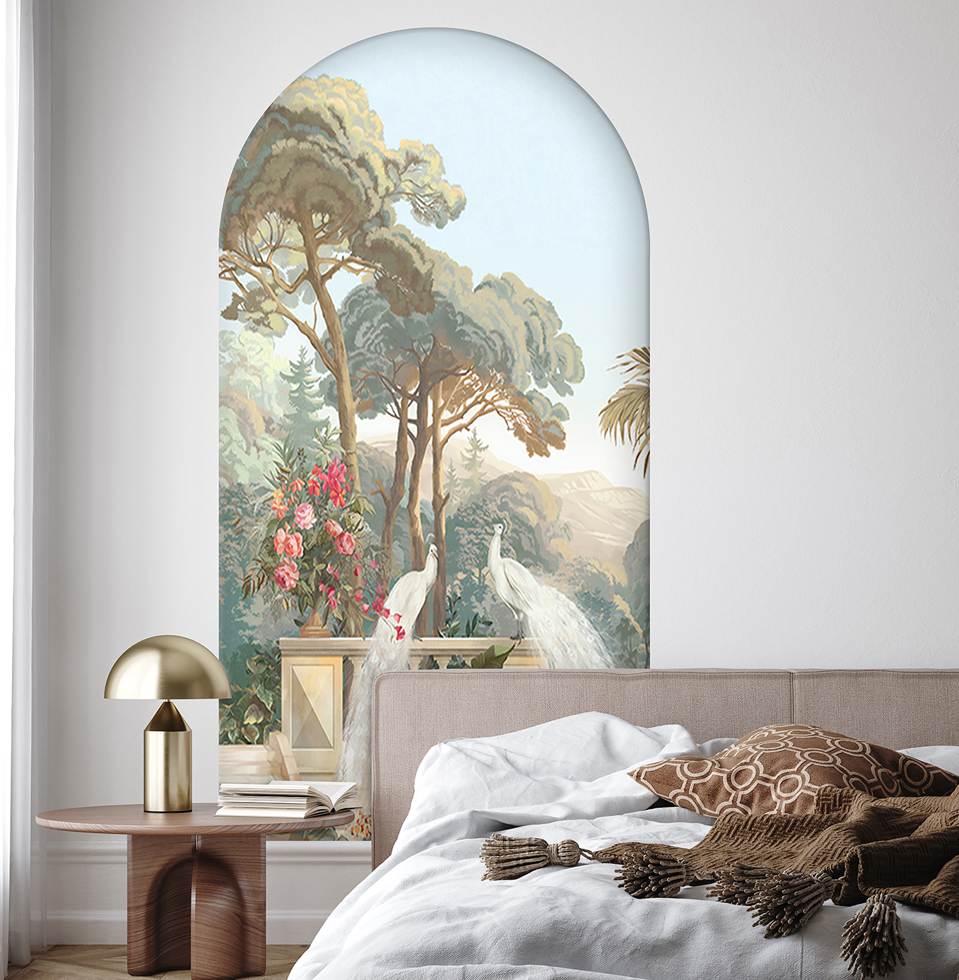 Tavuskuşu ve Doğal Manzara Duvar Kağıdı - Şık Ev Dekorasyonu - Görsel 5