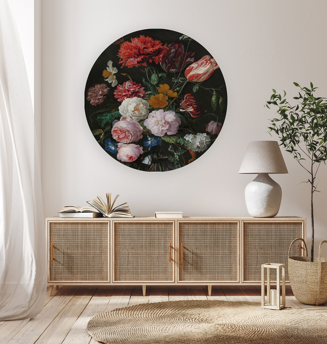 Renkli Çiçek Deseni Duvar Kağıdı – Şık ve Modern Tasarım - Görsel 7