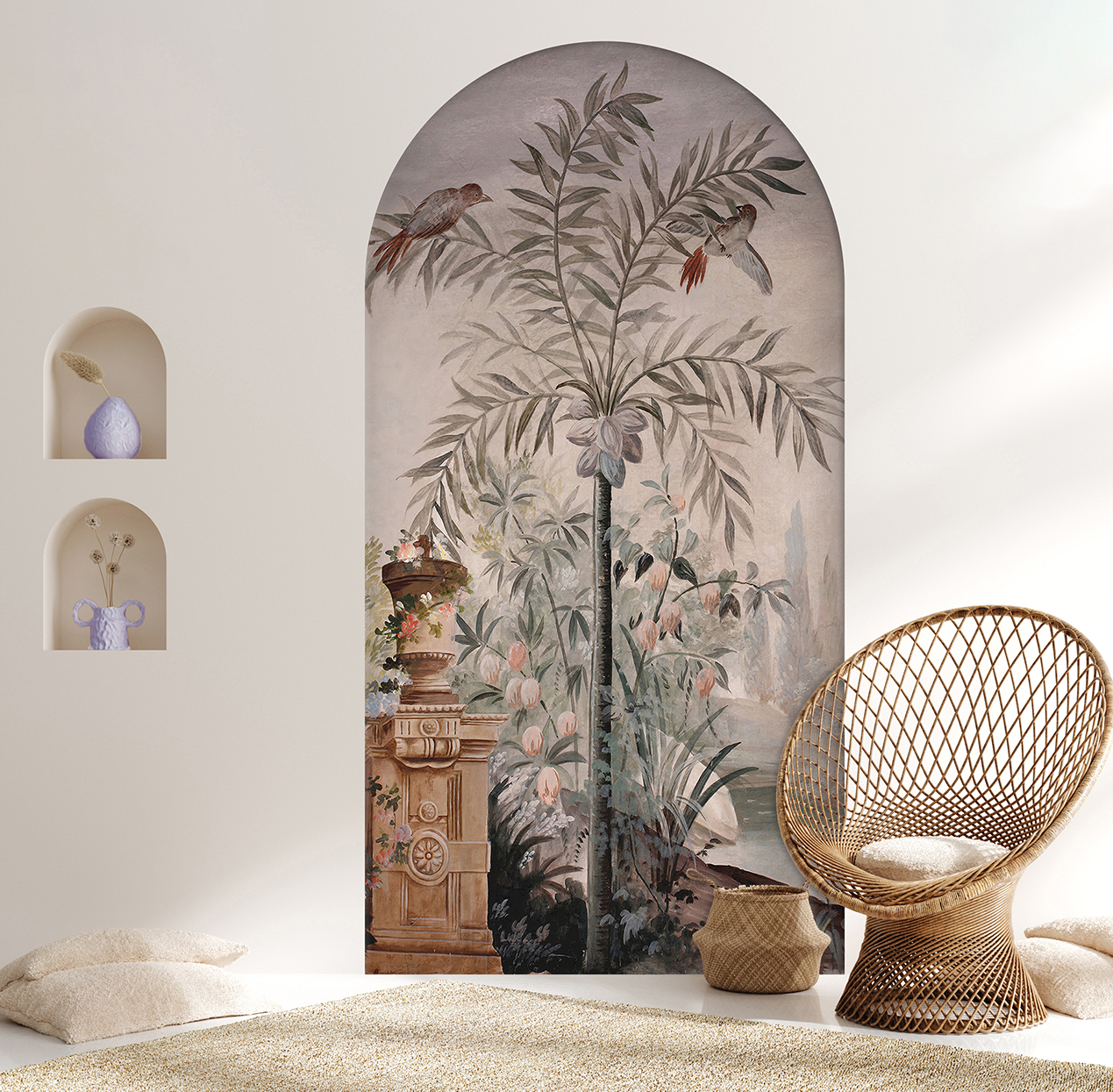 Modern Sanatsal Doğal Manzara Duvar Kağıdı - Şık ve Modern Dekorasyon - Görsel 6