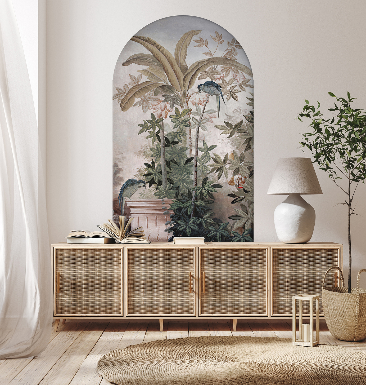 Doğal Sanatsal Manzara Duvar Kağıdı - Şık ve Modern Dekorasyon