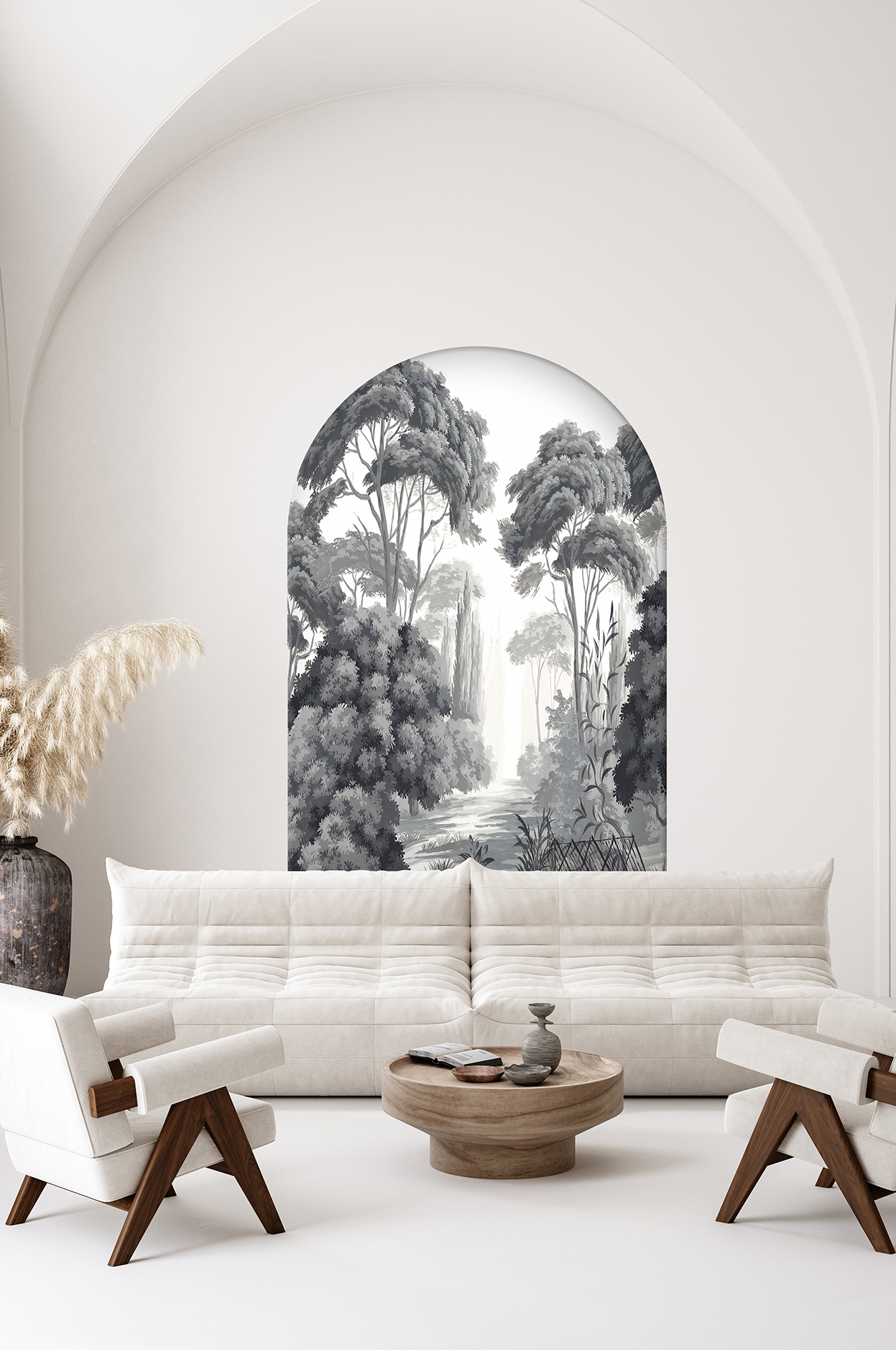 Şık Modern Doğal Orman Duvar Kağıdı - Huzur Verici Tasarım - Görsel 2