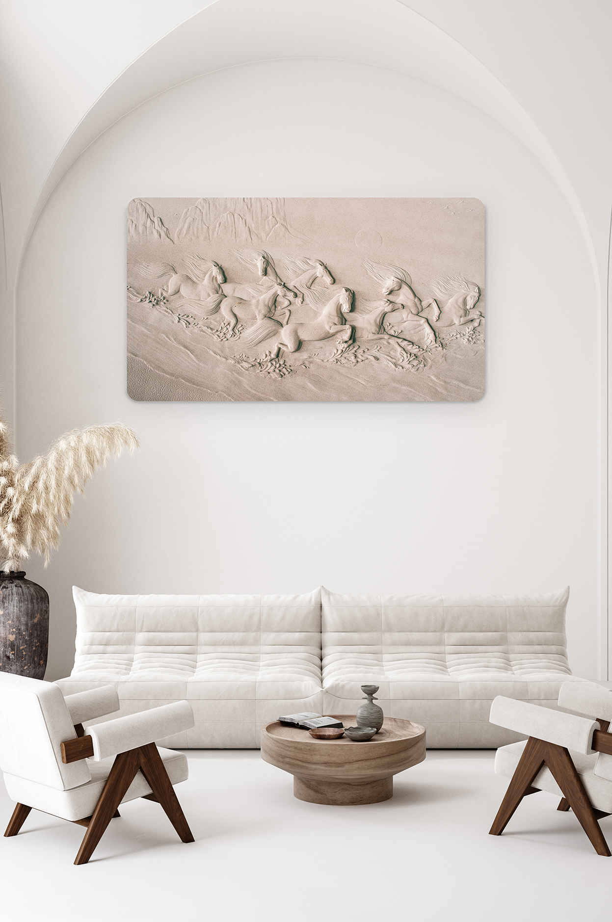 Kumsal Desenli Soyut Duvar Kağıdı - Modern Tasarım - Görsel 2