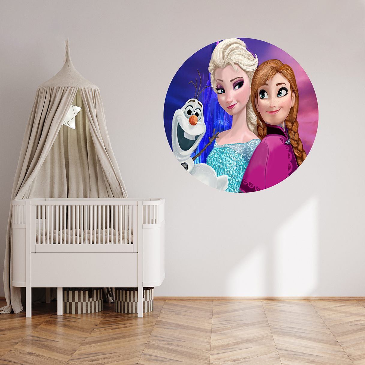 Frozen Elsa ve Anna Duvar Kağıdı - Eğlenceli Çocuk Odası Tasarımı - Görsel 6