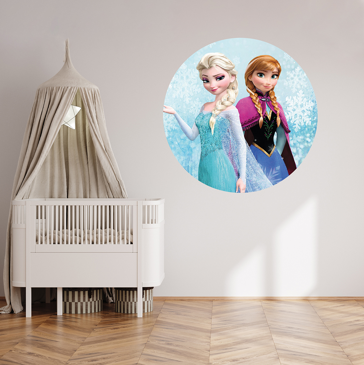 Frozen Elsa ve Anna Duvar Kağıdı - Eğlenceli Çocuk Odası Tasarımı - Görsel 6
