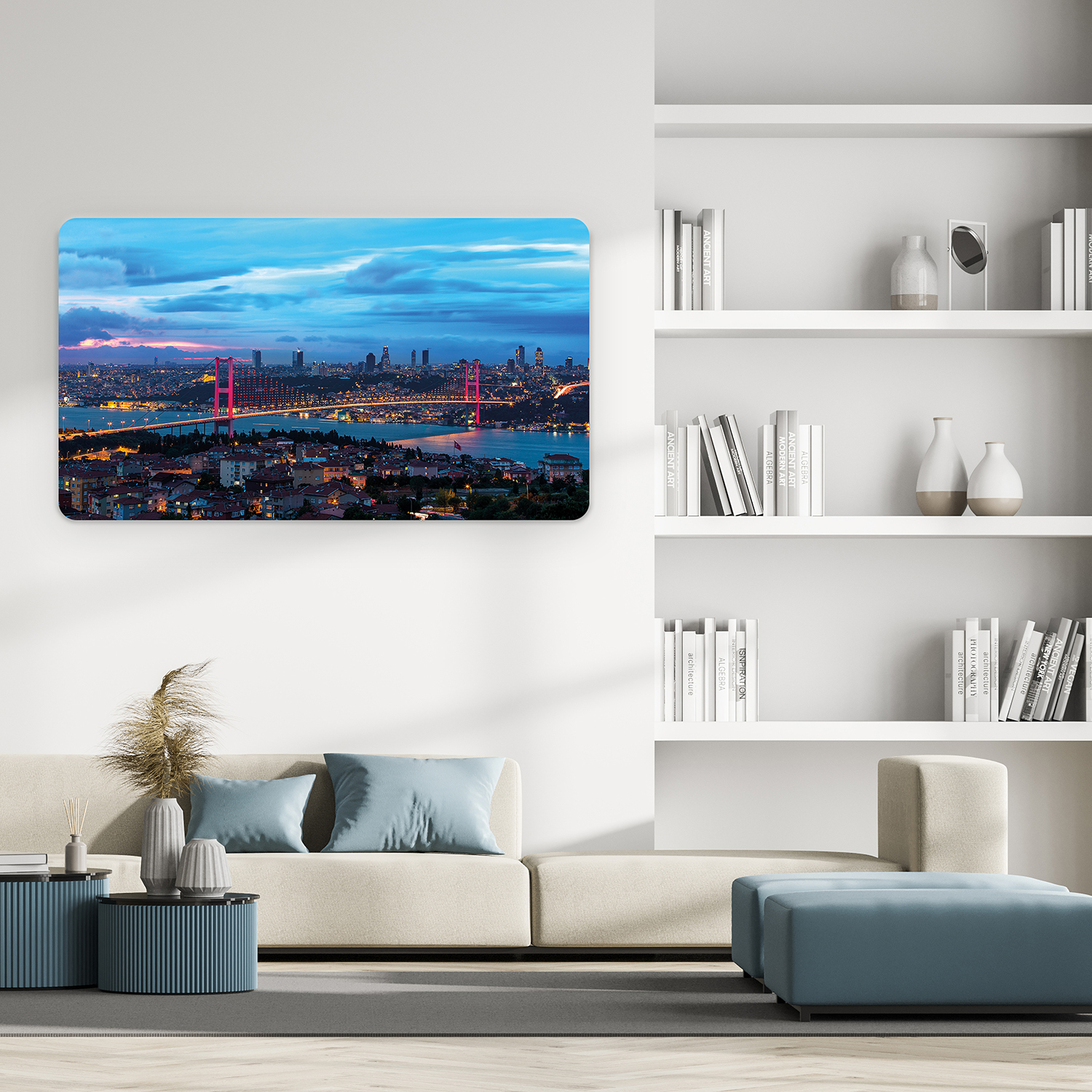 İstanbul Boğazı ve Kız Kulesi Manzaralı Duvar Kağıdı - Modern Tasarım - Görsel 3