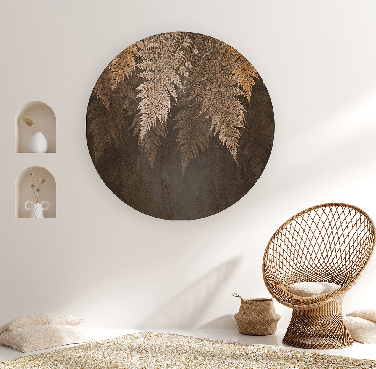 Soy Yapıştır Duvar Kağıdı - Altın Fermantasyon Tasarımı ile Doğal Dokunuş