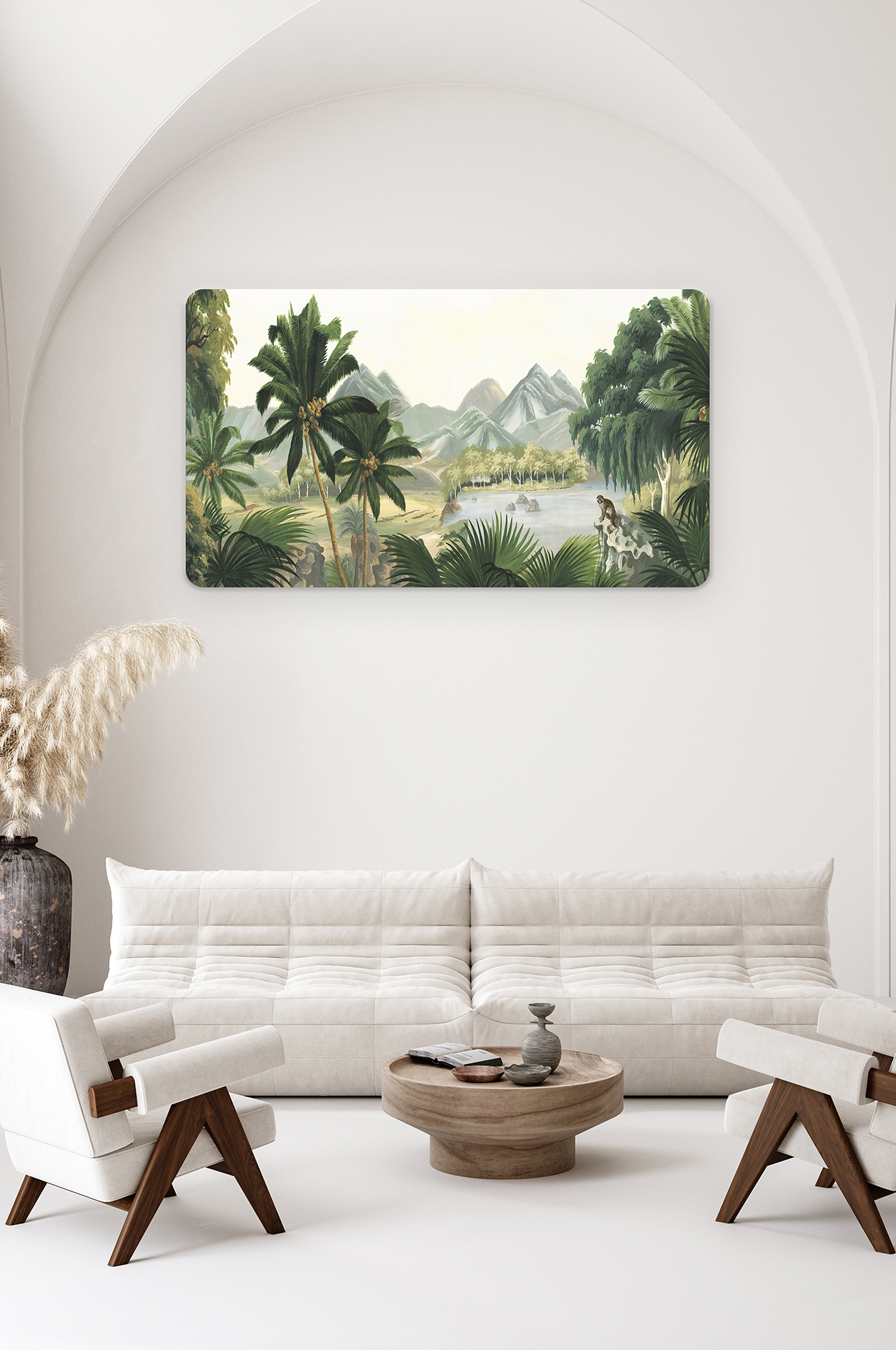 Tropikal Orman ve Doğa Manzaralı Duvar Kağıdı - Doğal Tasarımlı Şık Dekorasyon - Görsel 2