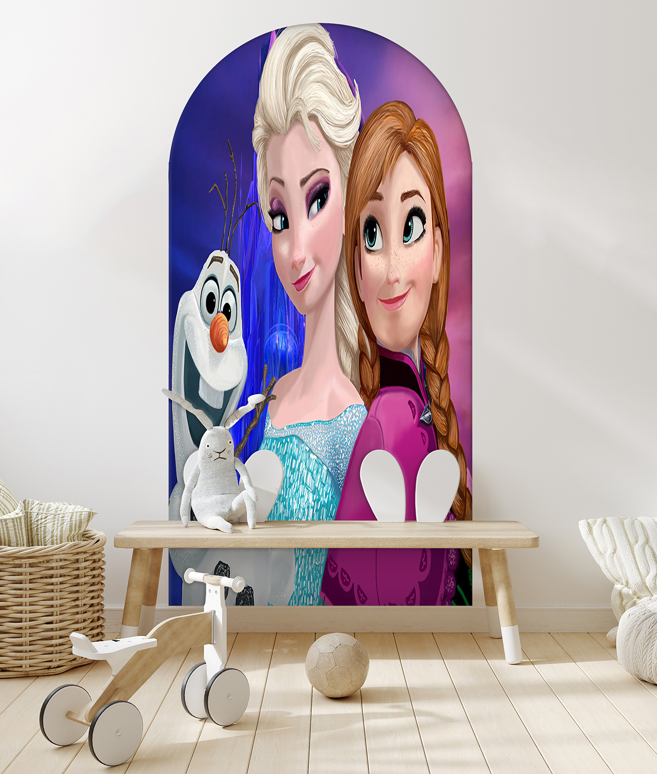 Karlar Ülkesi Temalı Çocuk Odası Duvar Kağıdı - Yapışkanlı Poster - Görsel 8