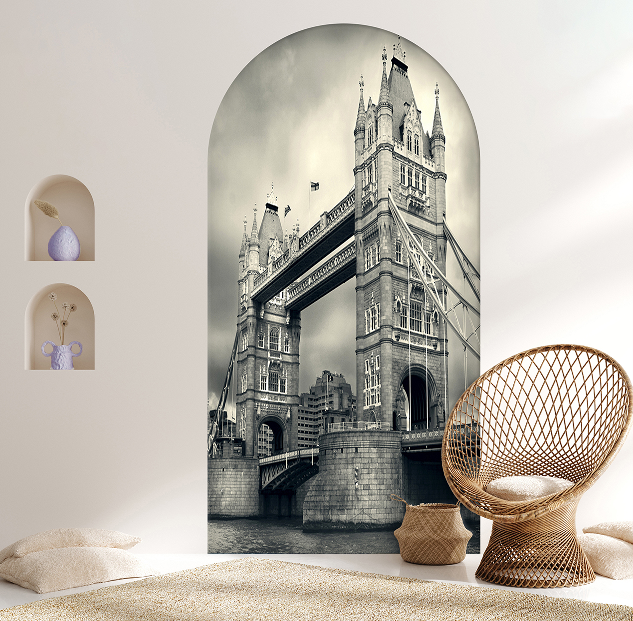 Modern İngiliz Tarzı - Tower Bridge Duvar Kağıdı - Görsel 6