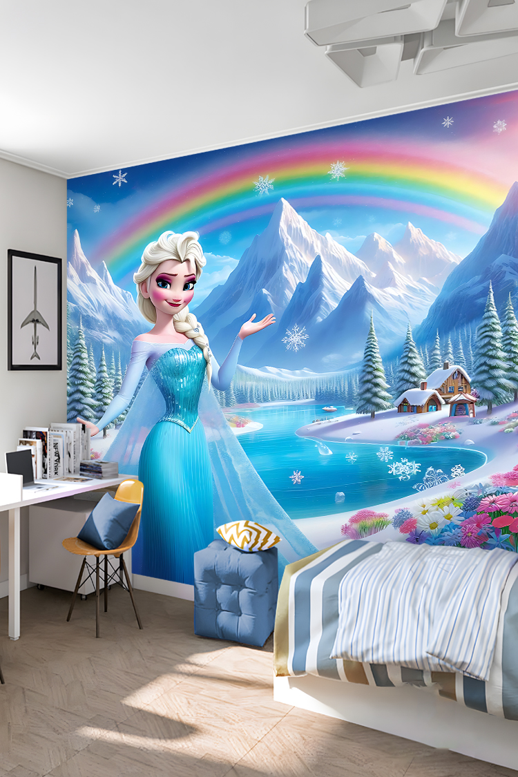 Elsa ve Kar Krallığı Duvar Kağıdı - Görsel 6