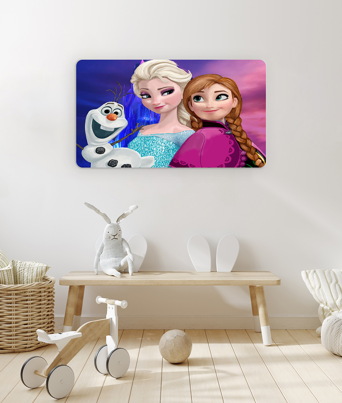 Frozen Karakterli Duvar Kağıdı - Canlı Renkler ve Eğlenceli Tasarım - Görsel 2