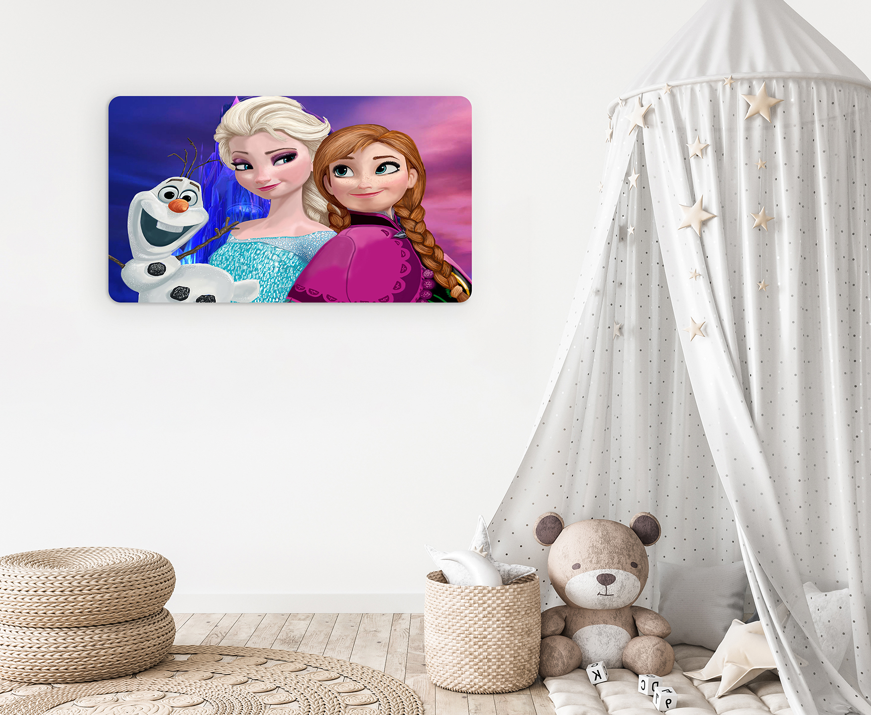 Frozen Karakterli Duvar Kağıdı - Canlı Renkler ve Eğlenceli Tasarım - Görsel 3