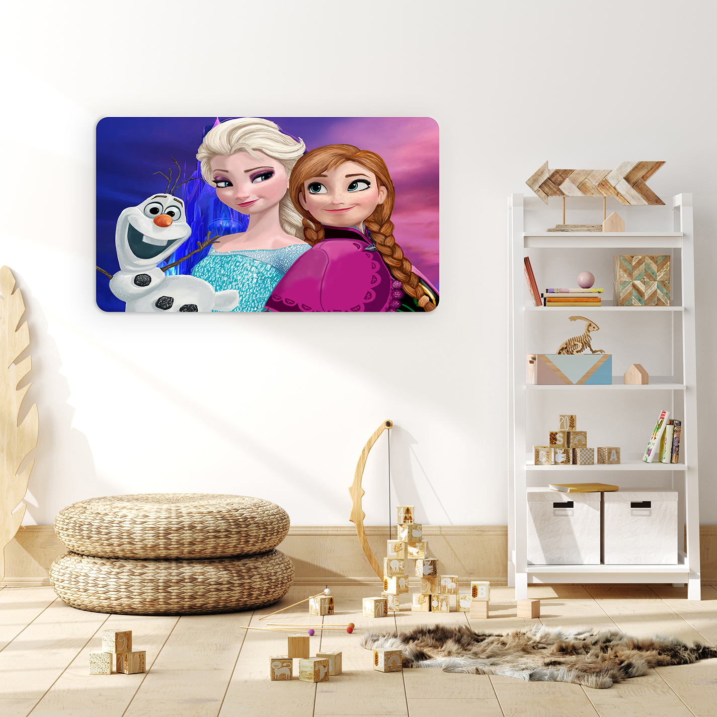 Frozen Karakterli Duvar Kağıdı - Canlı Renkler ve Eğlenceli Tasarım - Görsel 4