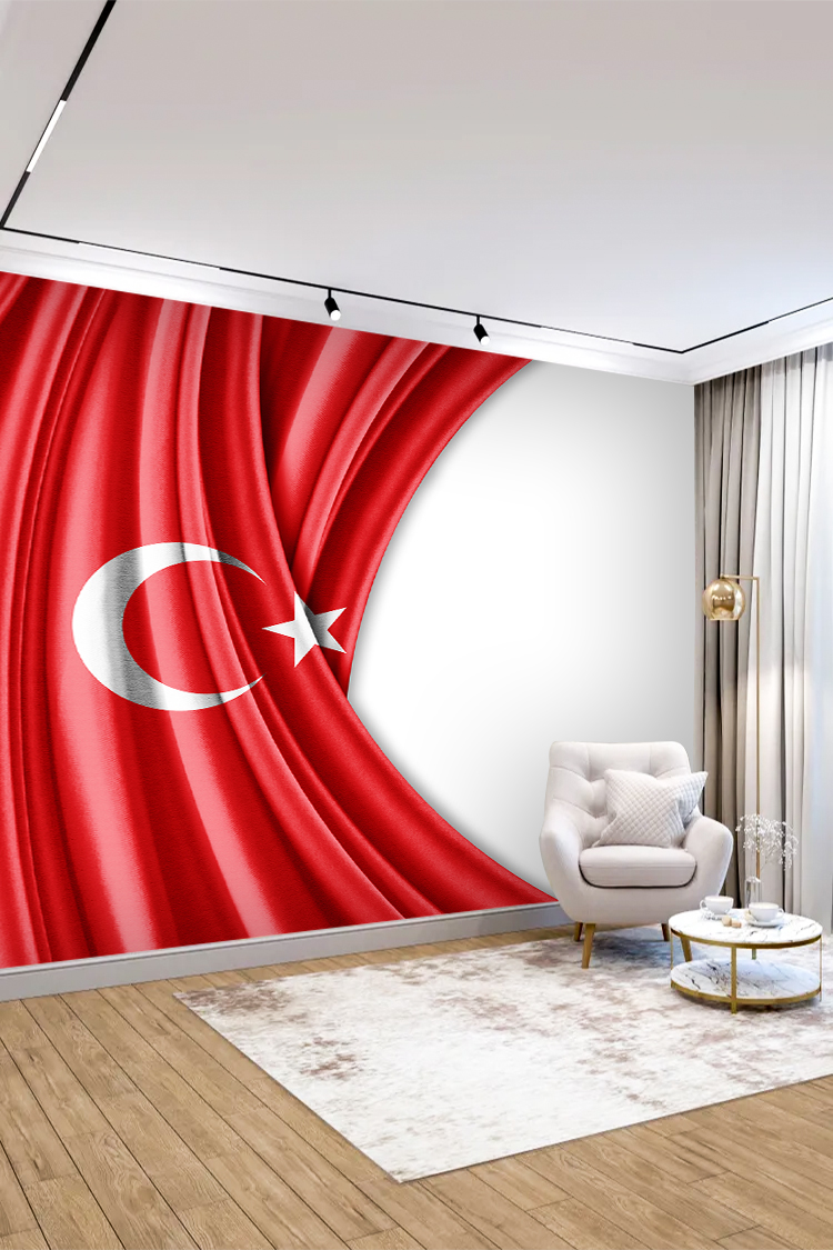 Türk Bayrağı Dalgalanması Duvar Kağıdı - Görsel 3