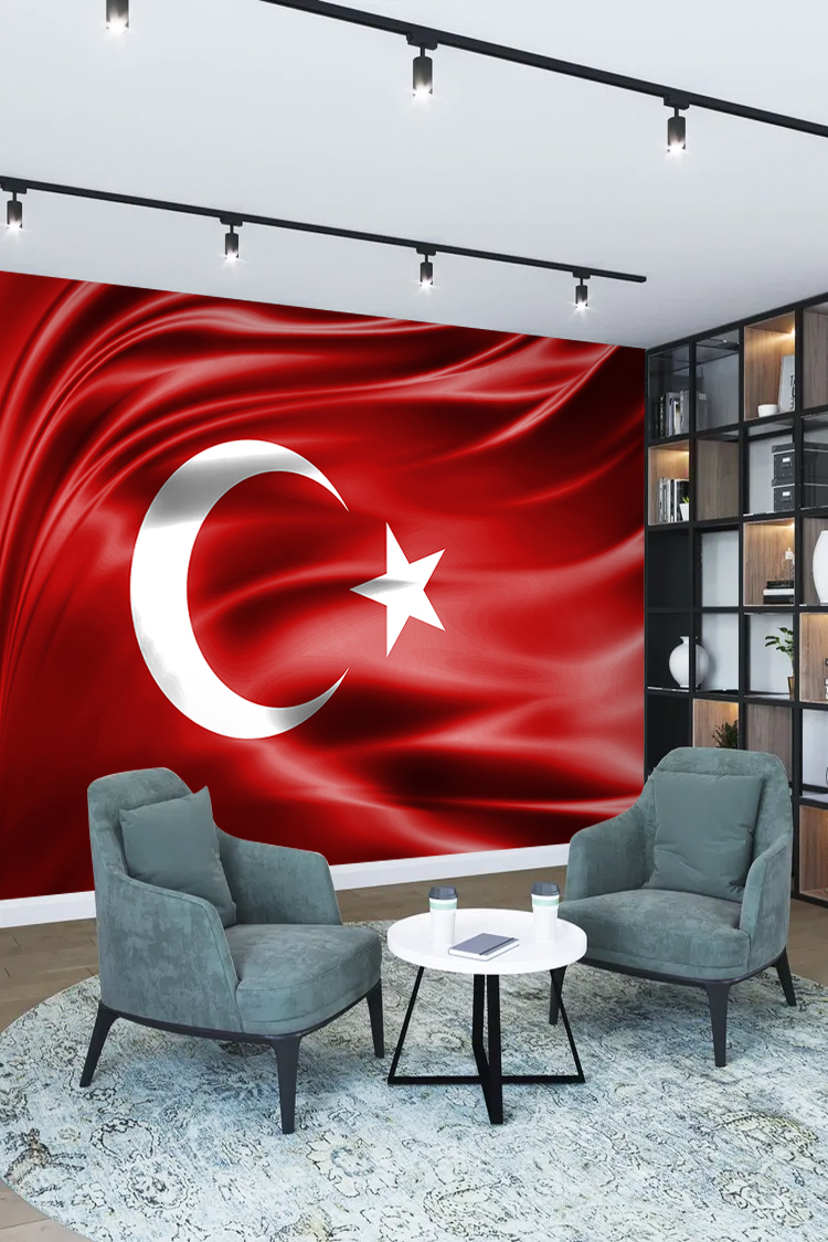 Türk Bayrağı Dalgalanması Duvar Kağıdı
