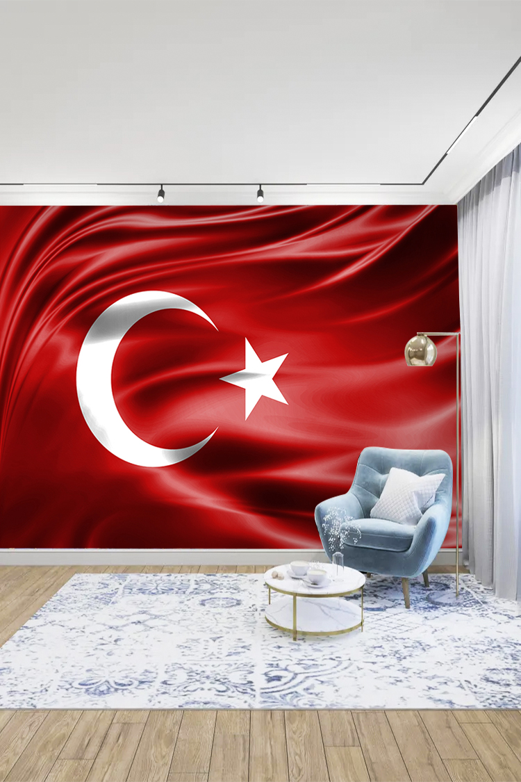Türk Bayrağı Dalgalanması Duvar Kağıdı - Görsel 2
