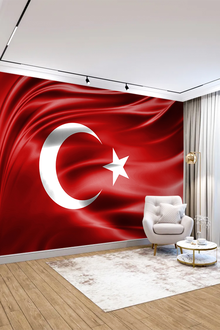 Türk Bayrağı Dalgalanması Duvar Kağıdı - Görsel 3