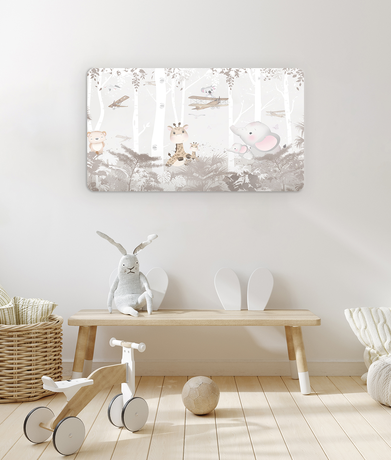 Çocuk Odası Hayvan Temalı Duvar Kağıdı - Görsel 2